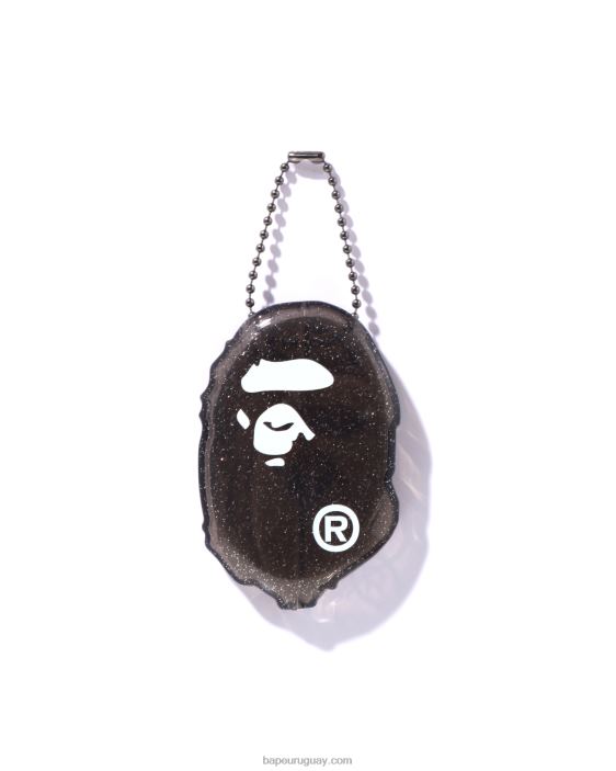 caja de monedas de cabeza hombres negro 26D80595 A Bathing Ape