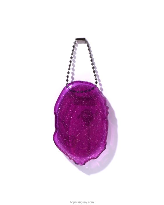 caja de monedas de cabeza hombres púrpura 26D80597 A Bathing Ape