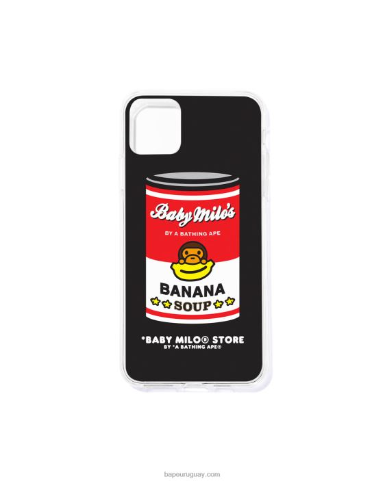 funda iphone 11 pro sopa de plátano hombres negro 26D801189 A Bathing Ape