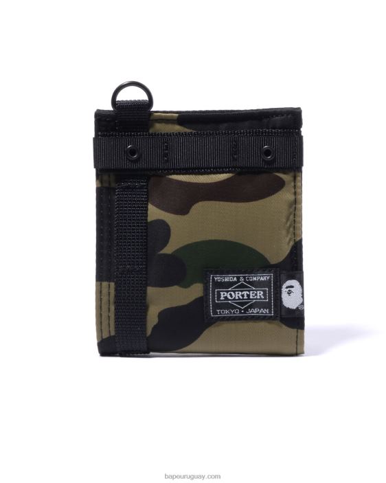 cartera porter 1st camuflaje hombres ejercito verde 26D80573 A Bathing Ape