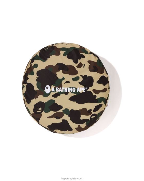 Cojín de perlas esponjosas 1st camo circle hombres amarillo 26D80488 A Bathing Ape