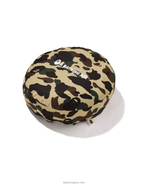 Cojín de perlas esponjosas 1st camo circle hombres amarillo 26D80488 A Bathing Ape