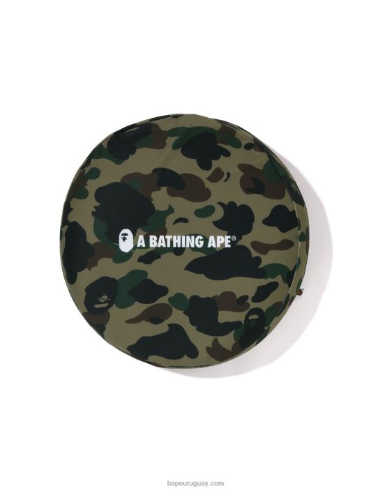 Cojín de perlas esponjosas 1st camo circle hombres ejercito verde 26D80487 A Bathing Ape