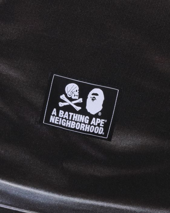 cojín de tiburón x nbhd hombres negro 26D80507 A Bathing Ape