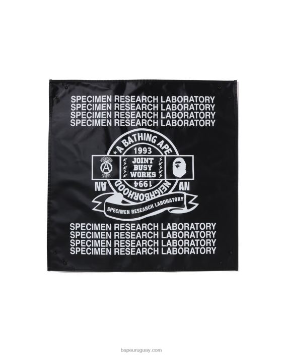 hoja de planta x nbhd hombres negro 26D80510 A Bathing Ape