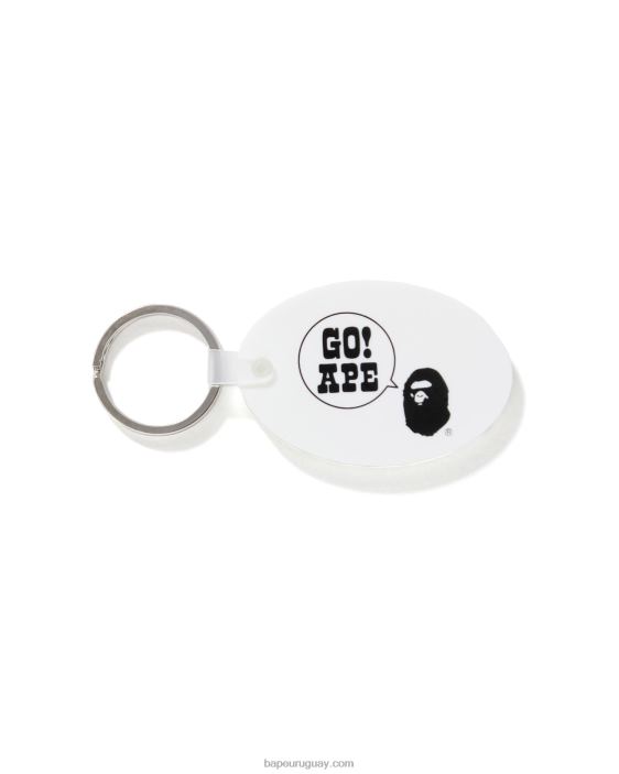 llavero de goma hombres blanco 26D80479 A Bathing Ape