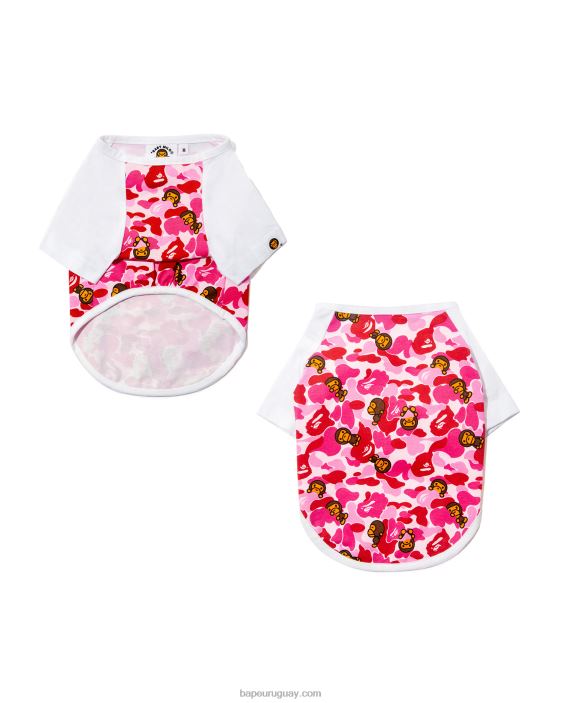 camiseta de milo para mascotas hombres rosa carmín 26D801178 A Bathing Ape