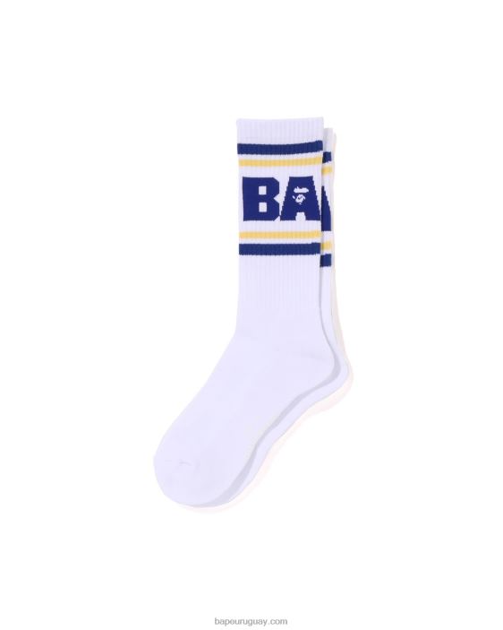 calcetines de línea hombres azul 26D80437 A Bathing Ape