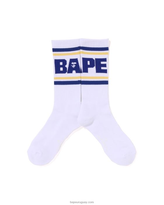 calcetines de línea hombres azul 26D80437 A Bathing Ape
