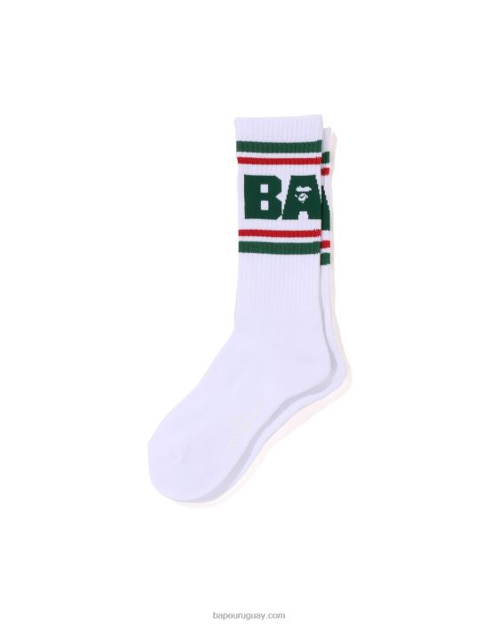 calcetines de línea hombres verde claro 26D80438 A Bathing Ape