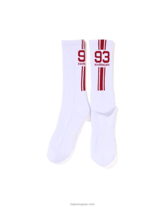 calcetines deportivos hombres blanco 26D80387 A Bathing Ape