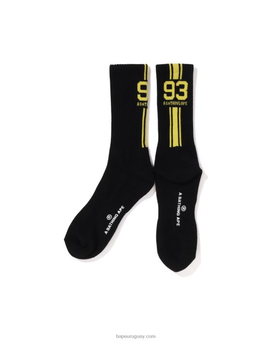 calcetines deportivos hombres negro 26D80386 A Bathing Ape