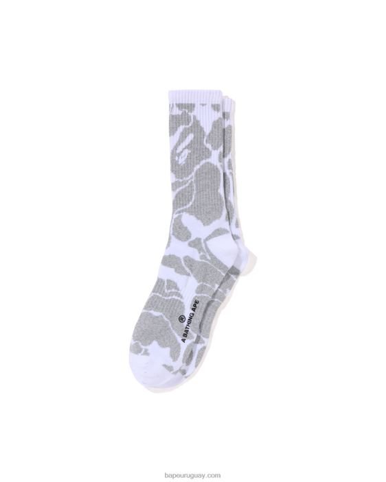 calcetines reflectantes de camuflaje hombres blanco 26D80408 A Bathing Ape