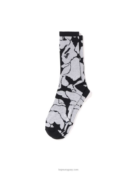 calcetines reflectantes de camuflaje hombres negro 26D80407 A Bathing Ape