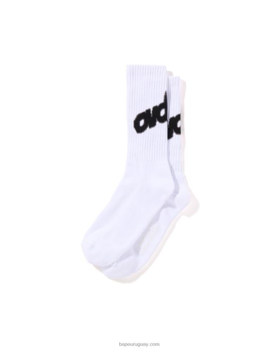 x ovo calcetines hombres blanco 26D80557 A Bathing Ape