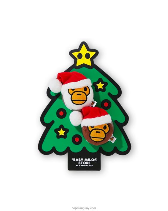 bebé milo juguetes de peluche de navidad hombres marrón 26D80624 A Bathing Ape