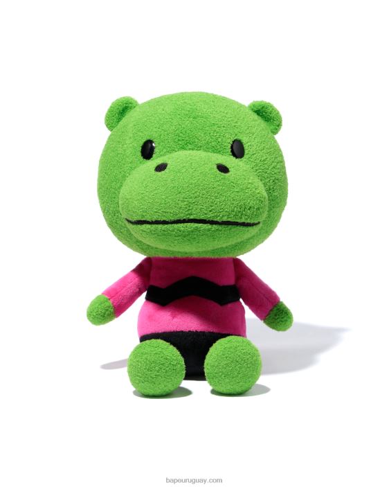 muñeco de peluche de hipopótamo sentado hombres verde otoño 26D801162 A Bathing Ape