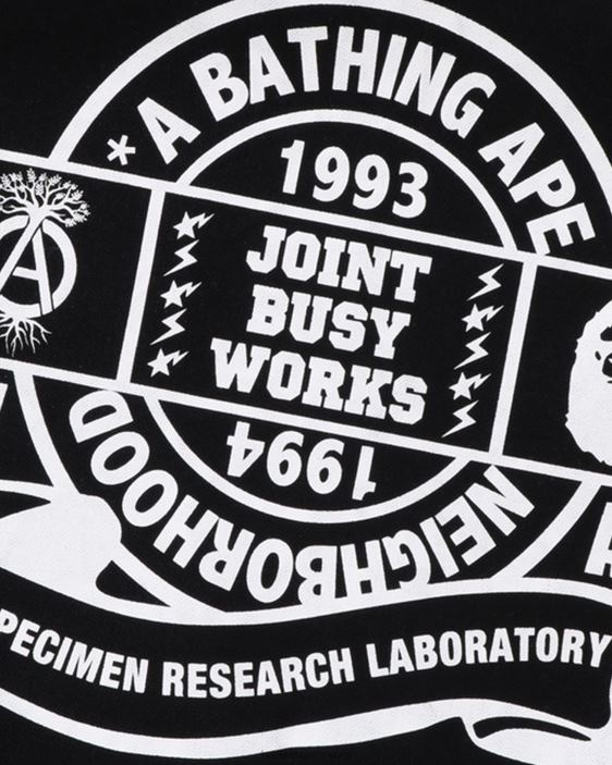 x nbhd delantal hombres negro 26D80501 A Bathing Ape