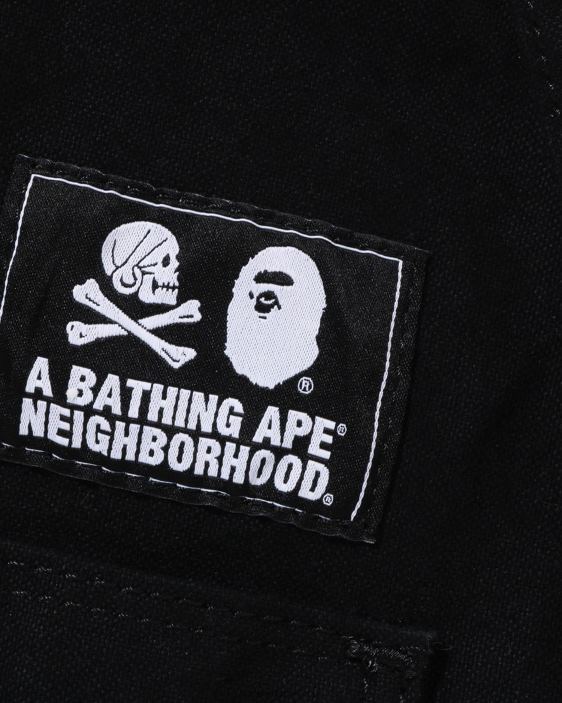 x nbhd delantal hombres negro 26D80501 A Bathing Ape