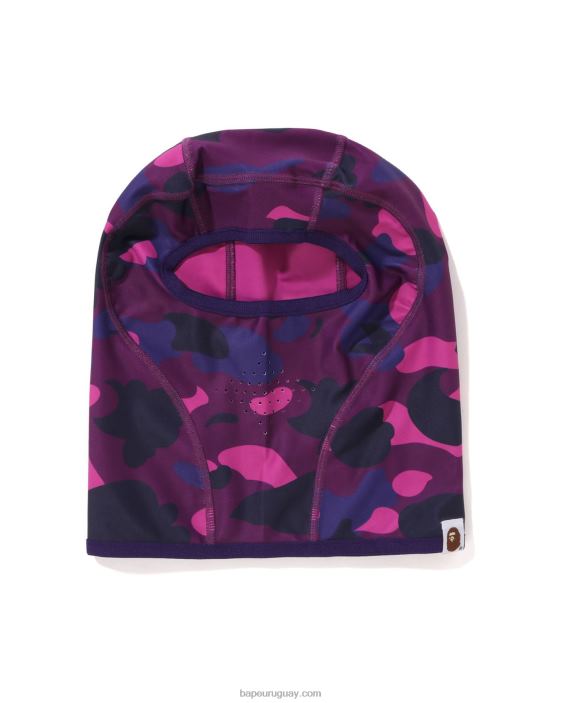 pasamontañas de camuflaje de color hombres púrpura 26D80530 A Bathing Ape
