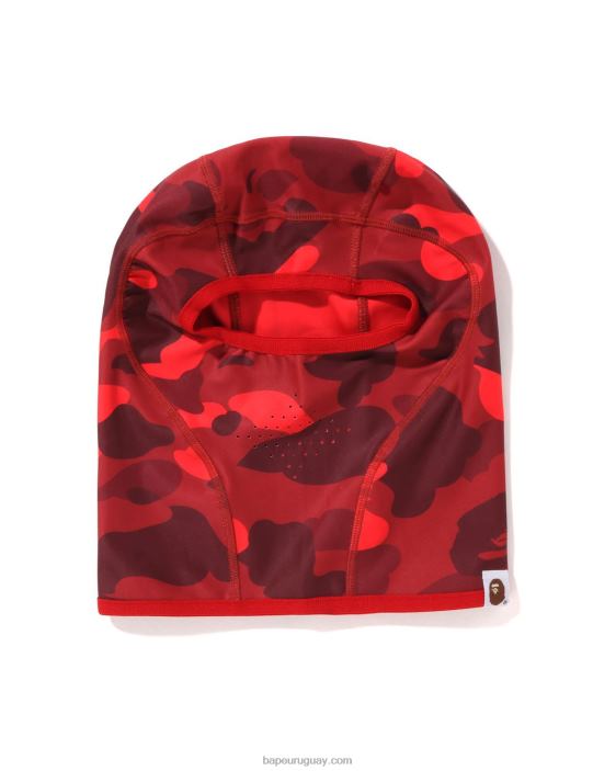 pasamontañas de camuflaje de color hombres rojo brillante 26D80531 A Bathing Ape