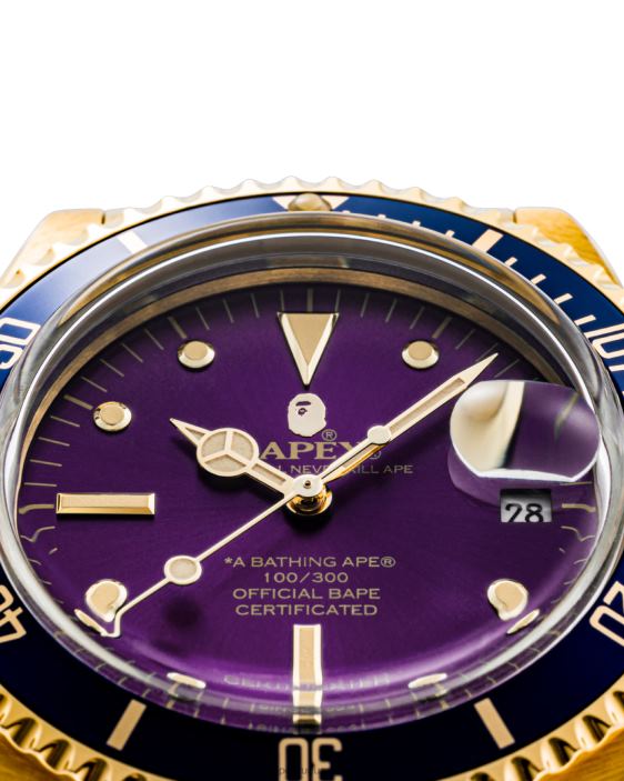 clásico tipo 1 hombres púrpura 26D80561 A Bathing Ape