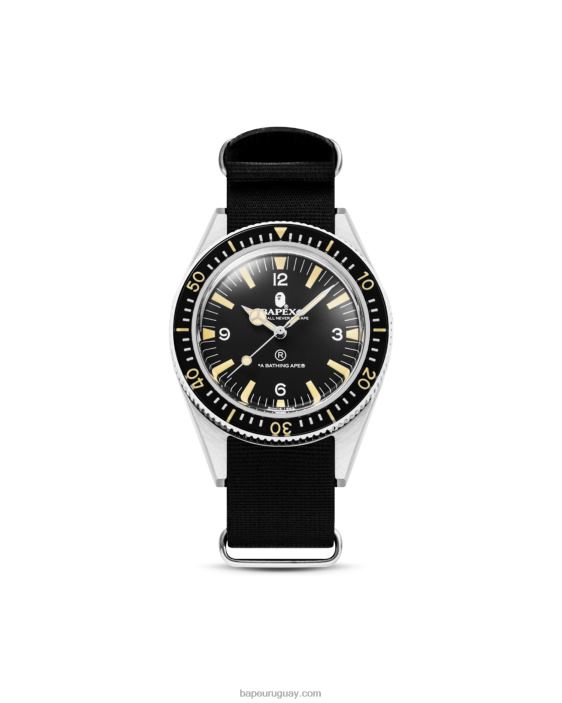 correa de tela clásica tipo 1 hombres negro 26D80521 A Bathing Ape