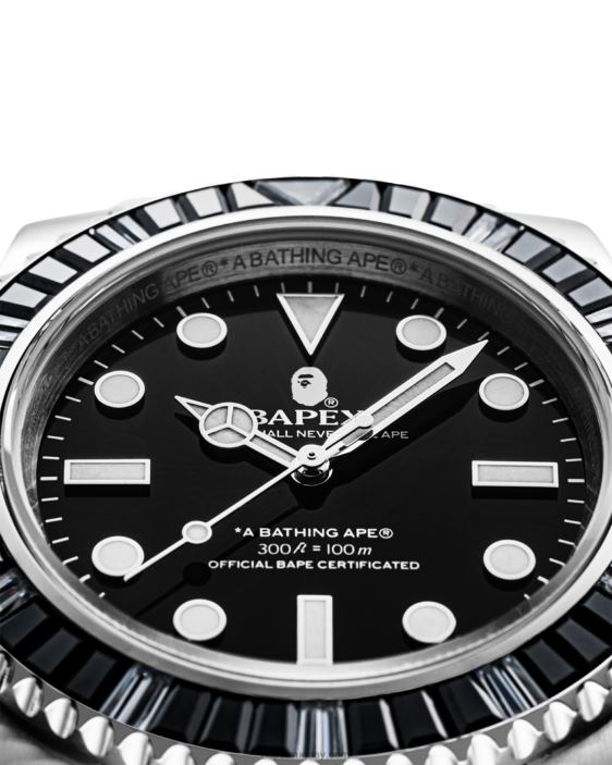 piedra de cristal tipo 1 hombres negro 26D80450 A Bathing Ape