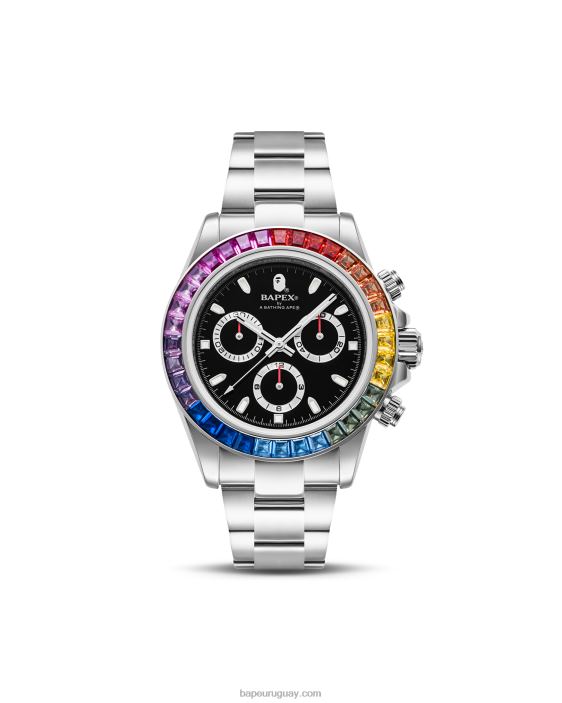 piedra de cristal tipo 4 hombres plata 26D80383 A Bathing Ape