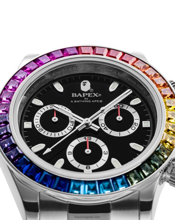 piedra de cristal tipo 4 hombres plata 26D80383 A Bathing Ape