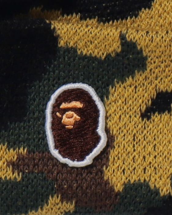 1er gorro de punto de camuflaje hombres amarillo 26D80634 A Bathing Ape