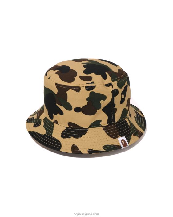 1er sombrero de pescador de camuflaje hombres caqui 26D80385 A Bathing Ape