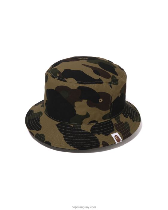 1er sombrero de pescador de camuflaje hombres ejercito verde 26D80384 A Bathing Ape