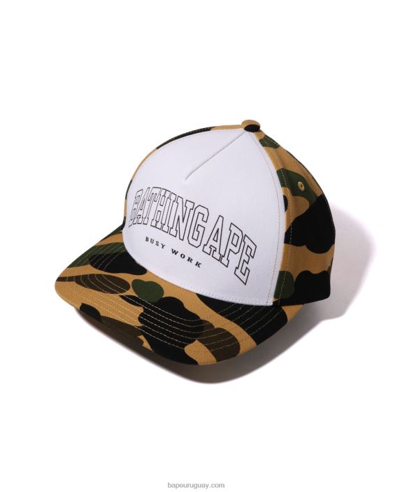 Primera gorra de camuflaje hombres amarillo 26D80472 A Bathing Ape