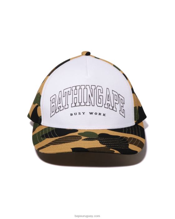 Primera gorra de camuflaje hombres amarillo 26D80472 A Bathing Ape