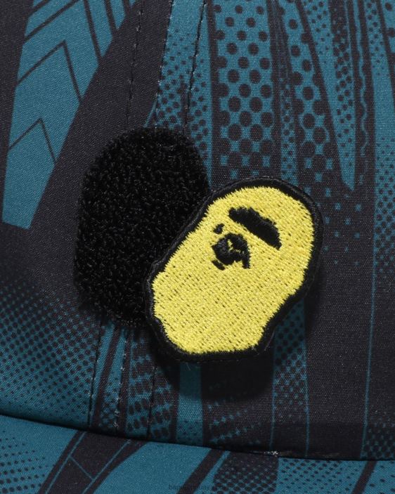 gorra con panel de corredor de velocidad hombres azul 26D80495 A Bathing Ape