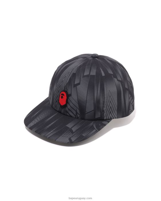 gorra con panel de corredor de velocidad hombres negro 26D80494 A Bathing Ape