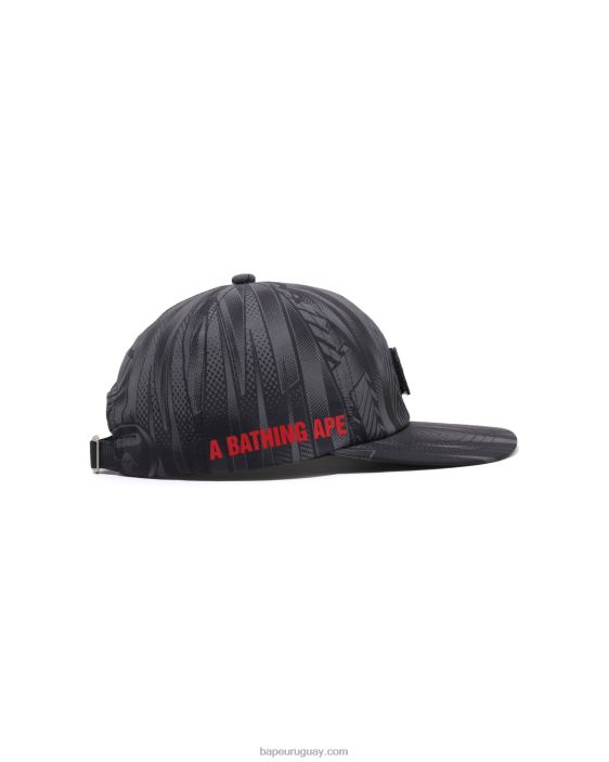 gorra con panel de corredor de velocidad hombres negro 26D80494 A Bathing Ape