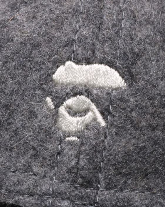 gorra con panel de melton para la cabeza hombres gris 26D80523 A Bathing Ape