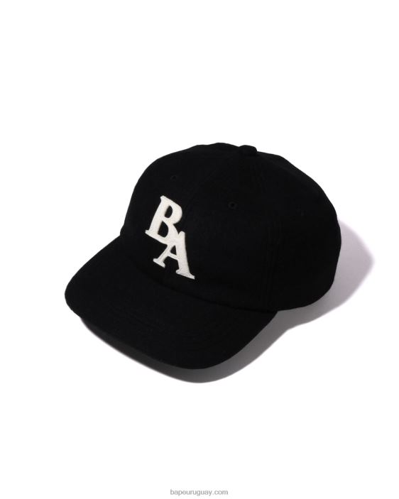 gorra con panel de melton para la cabeza hombres negro 26D80522 A Bathing Ape