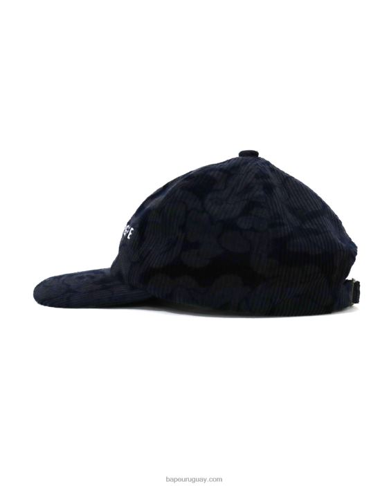 gorra con panel de pana de camuflaje sólido hombres Azul marino 26D80643 A Bathing Ape