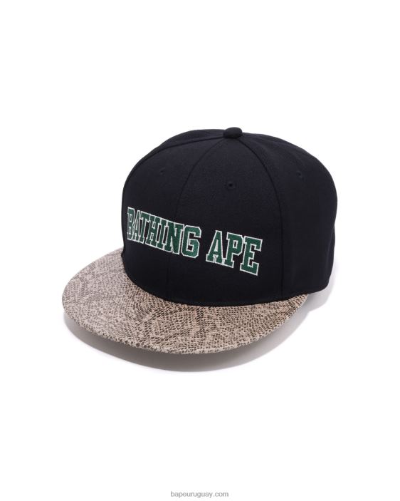 gorra con panel de serpiente hombres Azul marino 26D80546 A Bathing Ape