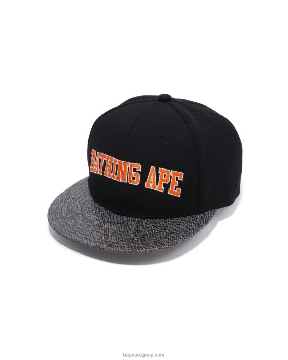gorra con panel de serpiente hombres negro 26D80545 A Bathing Ape
