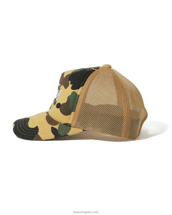 gorra de camionero x stussy hombres amarillo 26D80585 A Bathing Ape