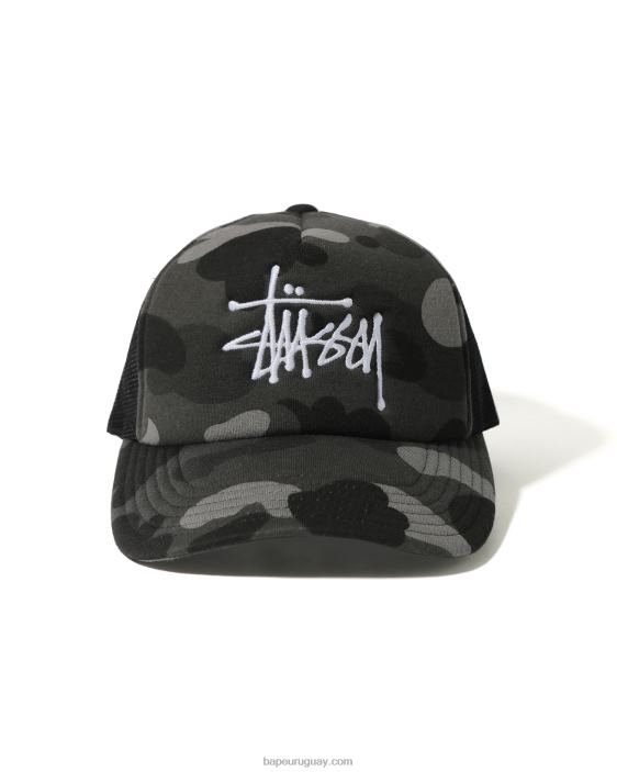 gorra de camionero x stussy hombres negro 26D80582 A Bathing Ape