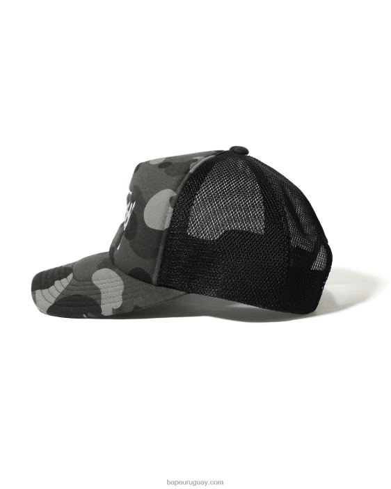 gorra de camionero x stussy hombres negro 26D80582 A Bathing Ape