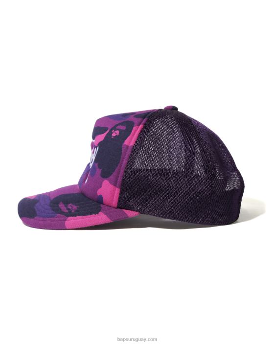 gorra de camionero x stussy hombres púrpura 26D80584 A Bathing Ape