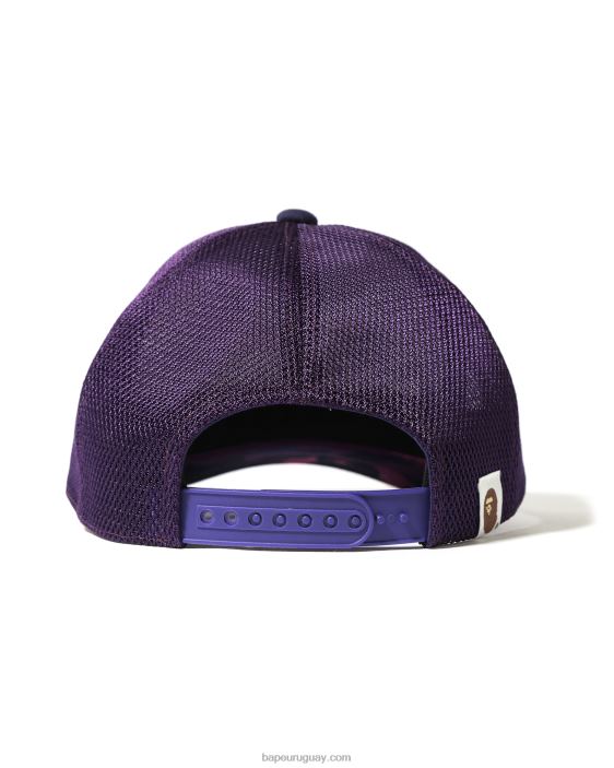 gorra de camionero x stussy hombres púrpura 26D80584 A Bathing Ape