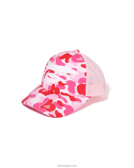 gorra de malla con cara de camuflaje abc hombres rosa 26D80404 A Bathing Ape