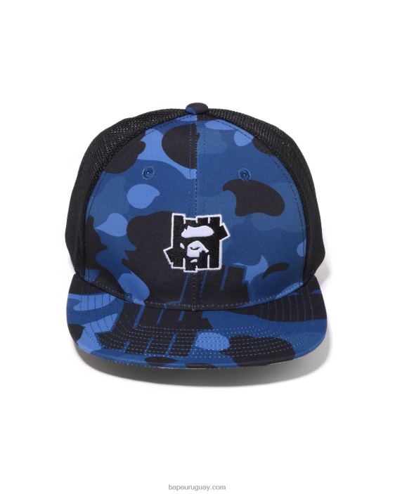 gorra de malla de camuflaje de color x undftd hombres Azul marino 26D80517 A Bathing Ape